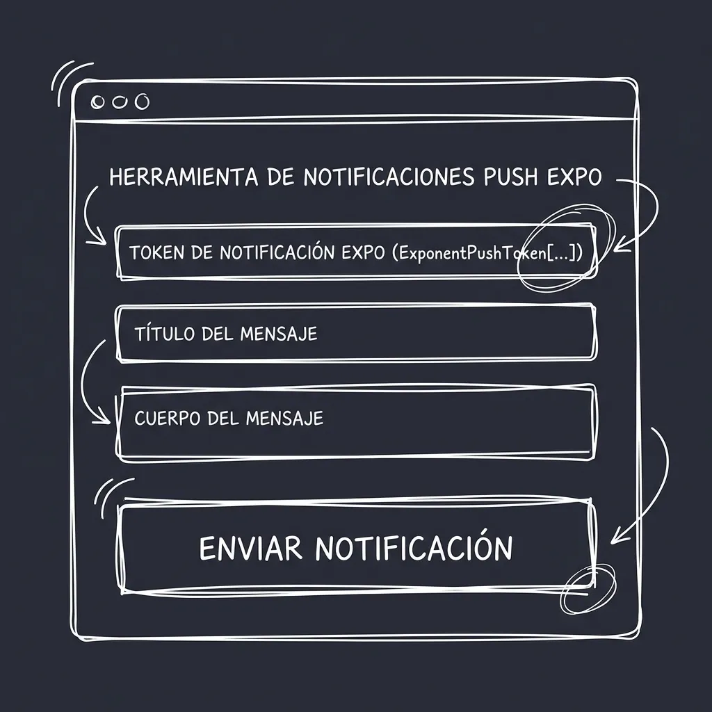 Herramienta de notificaciones de Expo